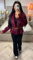 Fluffy Jas met Ceintuur