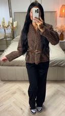 Fluffy Jas met Ceintuur