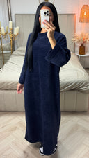Fluffy Maxi Jurk met Wijde Mouwen