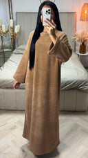 Fluffy Maxi Jurk met Wijde Mouwen