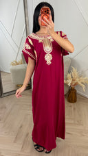 Geborduurde Maxi Kaftan Jurk 5802