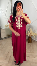 Geborduurde Maxi Kaftan met Luxe Borduursels 5804
