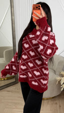 Gebreide Trui met Hartpatroon