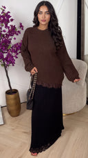 Oversized Trui met Kanten Detail