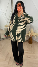 Blouse met Bladerenprint