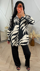 Blouse met Bladerenprint