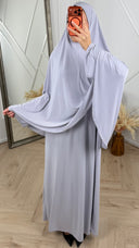 Jersey Khimar Abaya Set – 2 Delig