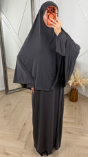 Jersey Khimar Abaya Set – 2 Delig