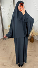 Jersey Khimar Abaya Set – 2 Delig