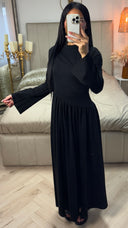 Long Sleeve Combined Skirt Dress