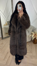 Luxe Faux Fur Jas met Volumineuze Kraag
