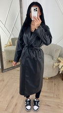 Luxe Faux Leather Trenchcoat met Ceintuur
