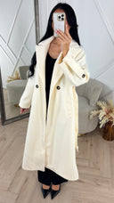 Luxe Rib Trenchcoat met Ceintuur