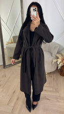 Luxe Wool Touch Trenchcoat met Ceintuur