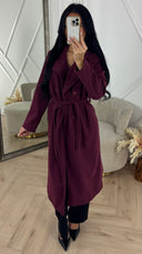 Luxe Wool Touch Trenchcoat met Ceintuur