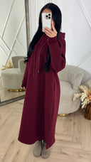 Maxi Hoodie Dress met Splitten