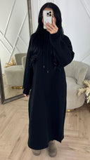 Maxi Hoodie Dress met Splitten