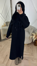 Maxi Hoodie Dress met Splitten