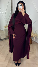 Abaya Jurk met Cape Detail en Kantafwerking