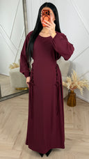 Maxi Jurk met Lace-Up Detail aan de Zijkant