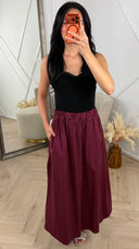 Maxi Rok met Elastische Taille