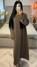 Maxi Sweater Dress met Lange Mouwen