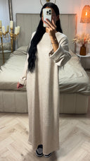 Maxi Sweater Dress met Rechte Pasvorm