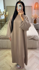 Maxi Sweater Dress met Rechte Pasvorm