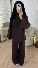 Minimal Two-Piece Set met Wijde Mouwen