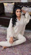 PRE ORDER Musthave Comfy 6-Button Gebreide Set WORDT 06-11 VERZONDEN