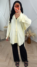 Oversized Blouse Tuniek met Knoopsluiting