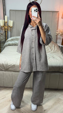 Oversized Blouse + Pants Set