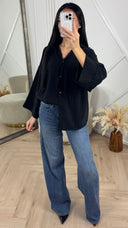 Oversized Blouse met Wijde Mouwen