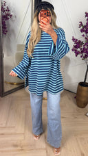 PRE ORDER Oversized Gestreept T-Shirt WORDT 21-09 VERZONDEN