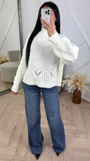 Oversized Kabel Knit Trui