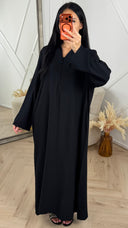 Oversized Maxi Jurk met Kraag en Knoopsluiting 5701