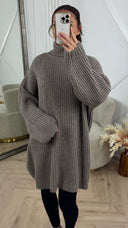 Oversized Rib Knit Coltrui Tuniek