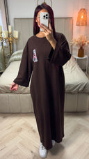 Maroc Oversized Terry Cotton Maxi Dress
