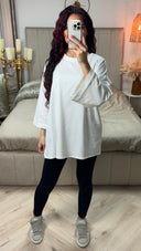 Oversized Terry Cotton T-Shirt