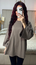 Oversized Terry Cotton T-Shirt