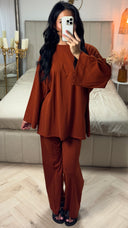 Oversized Top en Broek Set met Lange Mouwen