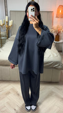 Oversized Two-Piece Set met Wijde Mouwen