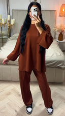 Oversized Two-Piece Set met Wijde Mouwen