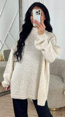 Oversized Wool Touch Knit Sweater