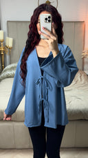 Oversized 2 Ties Cardigan