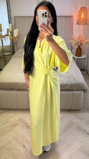 Overslagjurk met Ceintuurdetail – Viscoseblend