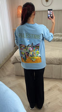 Palestine T-shirt Terry Cotton Oversized