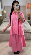 Perfect Oversized Blouse Skirt 2pcs Set