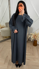 Ruffle Abaya Maxi
