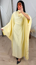 Satijnen Abaya Jurk met Choker Halsdetail